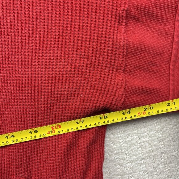 Vintage Yves Saint Laurent Menswear Waffle Knit Button Up Jacket Sz L Fire Red - Picture 11 of 14